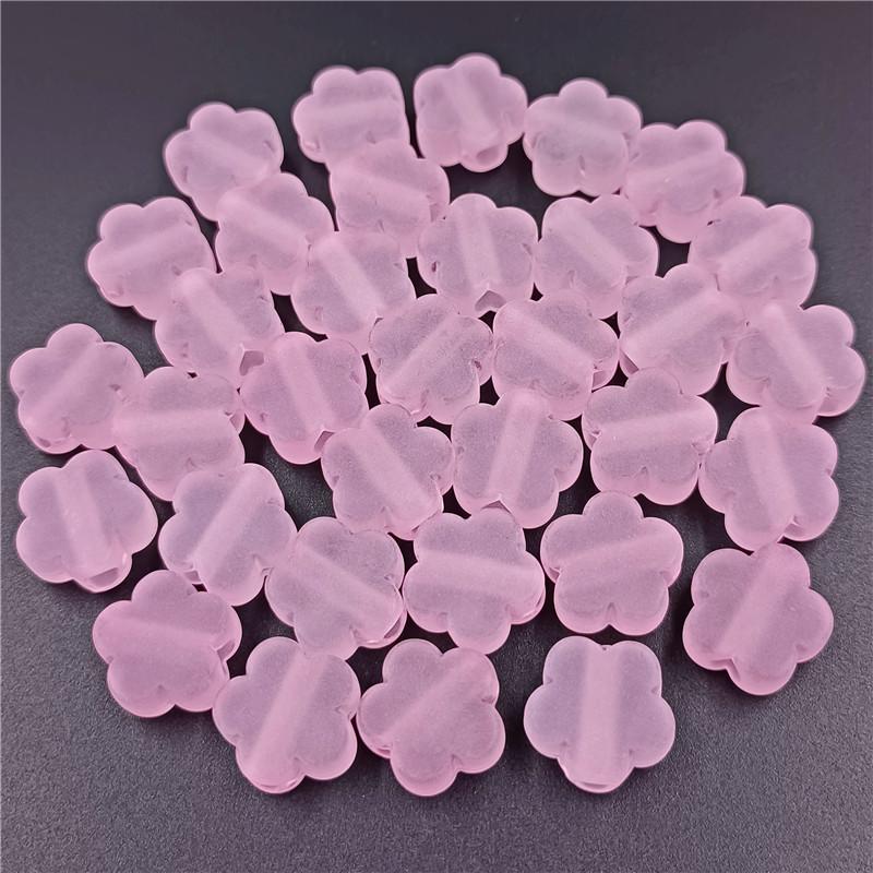 Изготовление ювелирных изделий Цветок сливы 10 шт. Форма цветка 15 мм Ожерелье Браслет DIY Аксессуары Прозрачные Для Матовых Бусин Акриловые Украшения Для Волос