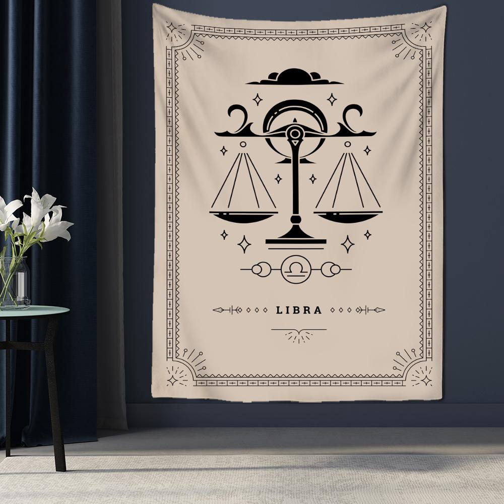 Гобелен «Двенадцать созвездий Таро», настенный психоделический волшебный богемный стиль, матрас в стиле хиппи, искусство домашнего декора
