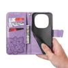 Flip Case for Xiaomi Redmi Note 15 Pro Plus 5G / Poco M8 Pro 5G, Butterfly, Purple