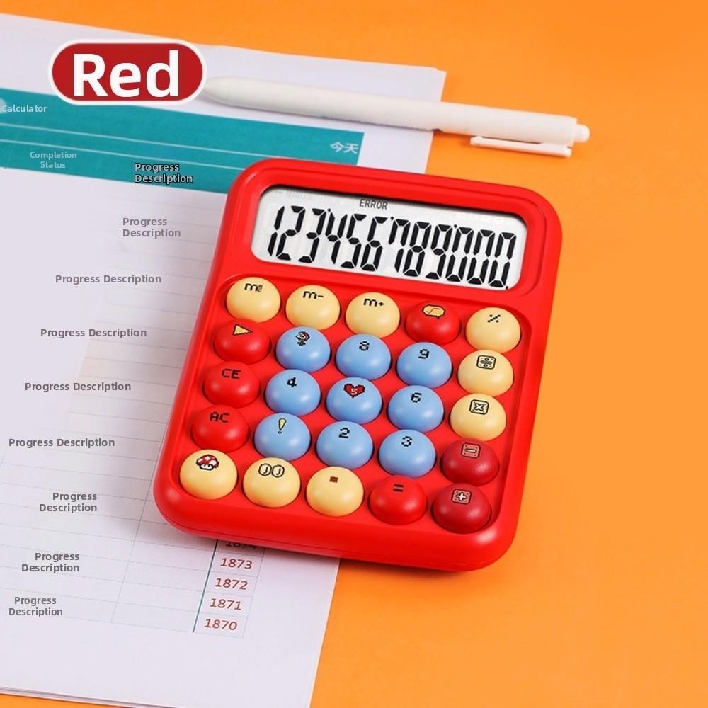Cartoon Mechanical Button Calculator Electronic Calculators  Accounting Office Student