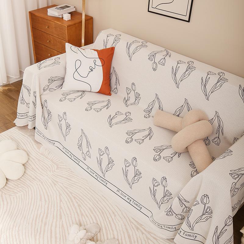 Полотенце для дивана, полное покрытие, простая подушка, полное покрытие, универсальный чехол на все сезоны