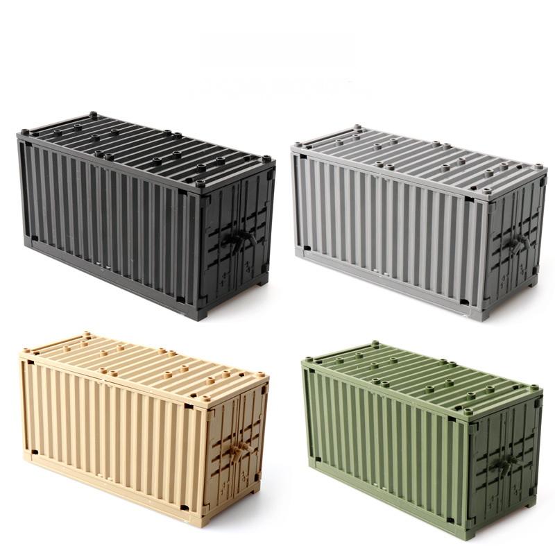 1 шт. Сцена Вторая мировая война Армейские солдаты SWAT Строительные блоки Кирпичи Детские игрушки Контейнер Ящики для оружия Кирпичи Аксессуары