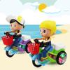 Music Function Electric Tricycle Toy Colorful Light Luminous Motorcycle  for Children’s Gift
