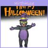 Inflatable Cat Black Suit Animal Cosplay Costumes Halloween Party Performance