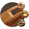 1 шт. Ротанговая корзина для хранения Ручная плетеная Винтажный поднос Эко-тарелка Многоцелевой Органайзер для домашнего декора Вьетнам