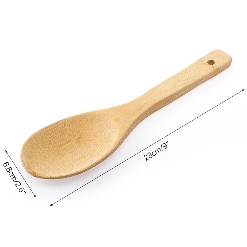 Деревянная ложка для риса Деревянная кухонная ложка Лопатка для риса Совок Половник Столовая ложка Большая сервировочная ложка Посуда Кухонная утварь Инструмент для приготовления пищи