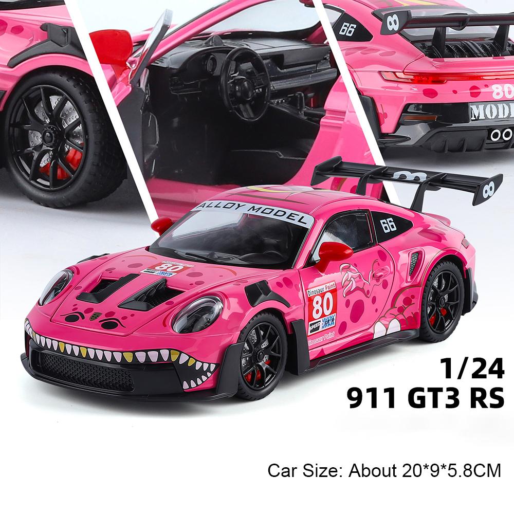 1:Масштаб 24 Модель автомобиля 911 Gt3 Rs Panamera Игрушка Металлический литье под давлением Спортивные автомобили Двери открываются Музыка Свет Модели Украшения для гостиной