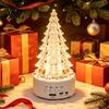 Transparent Crystal-Like Tree Christmas Light, Wireless Music Player LED Table Centerpiece Bluetooth-Compatible Speaker Lamp for Bedroom Living