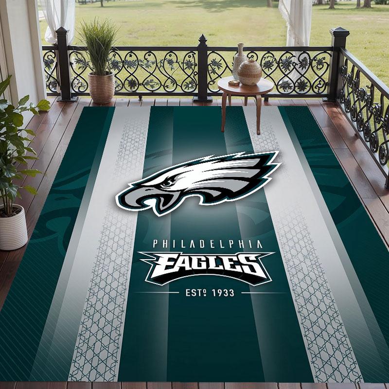 Мягкий напольный ковер с узором Philadelphia Eagles, ковер для гостиной, декоративный коврик для украшения дома