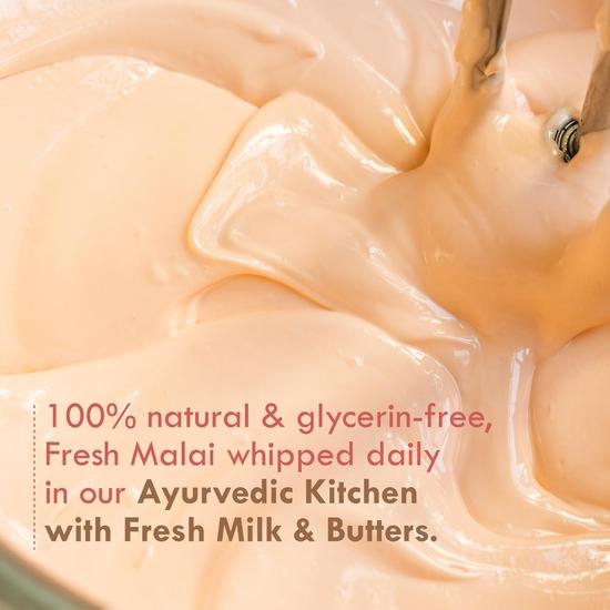 Nat Habit - Увлажняющий крем с инжиром и розой, Skin Malai, крем и масло для тела, холодный зимний крем, увлажнение 24 часа, масло ши, молоко, 120 мл (Пакет из 1)
