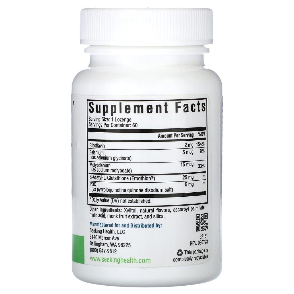 Seeking Health Optimal Glutathione Plus, 60 Lozenges