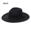 Autumn Women Men Dress Dance Party Woolen Stage Performance Panama Cowboy Hat Fedora Hat Jazz Cap