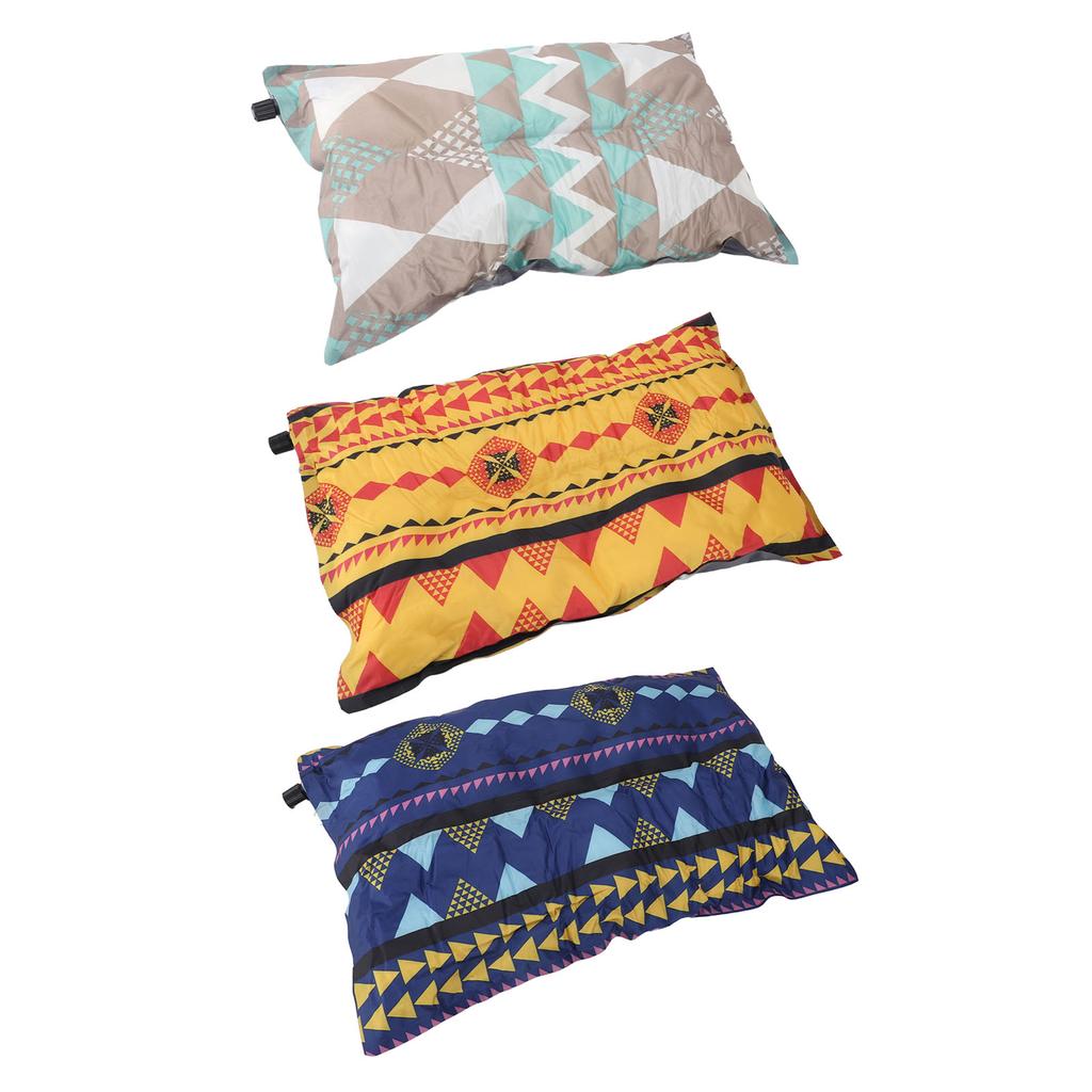 Надувная подушка для кемпинга, ПВХ, сжимаемая, легкая, красочная, автоматическая надувная подушка для трава