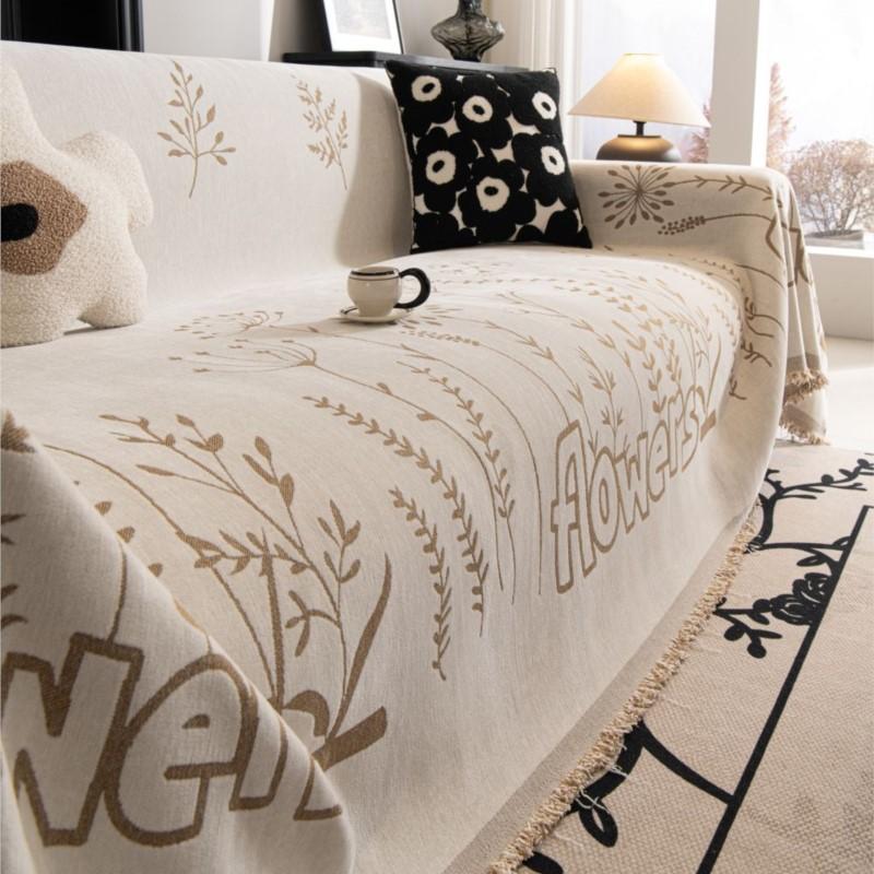 Camping Picnic Flowers Plants Mat Throw Blankets Living Room Sofa Couple Position Modern Throw Color Block Blanket Cover