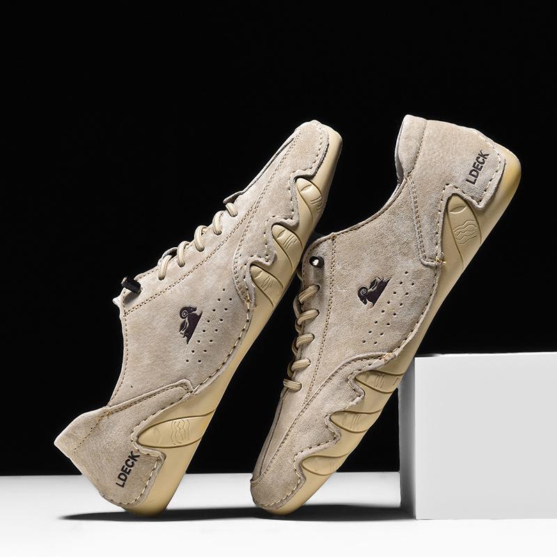 Men's Flat Shoes Low Top Casual Plus Size Men's Sneakers Driving Shoes