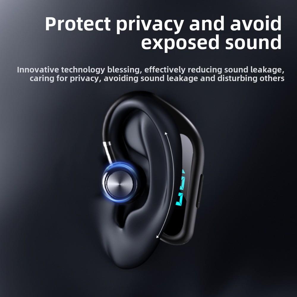 Новая Bluetooth-гарнитура с костной проводимостью, одно ухо, подвесное ухо, не входит в ухо, деловой спортивный цифровой дисплей, пояс