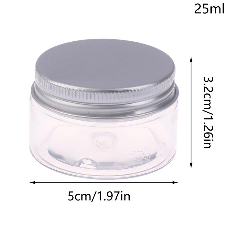 Пустые пластиковые баночки для косметики, прозрачные флаконы для образцов, контейнеры для теней для век, крема, бальзама для губ