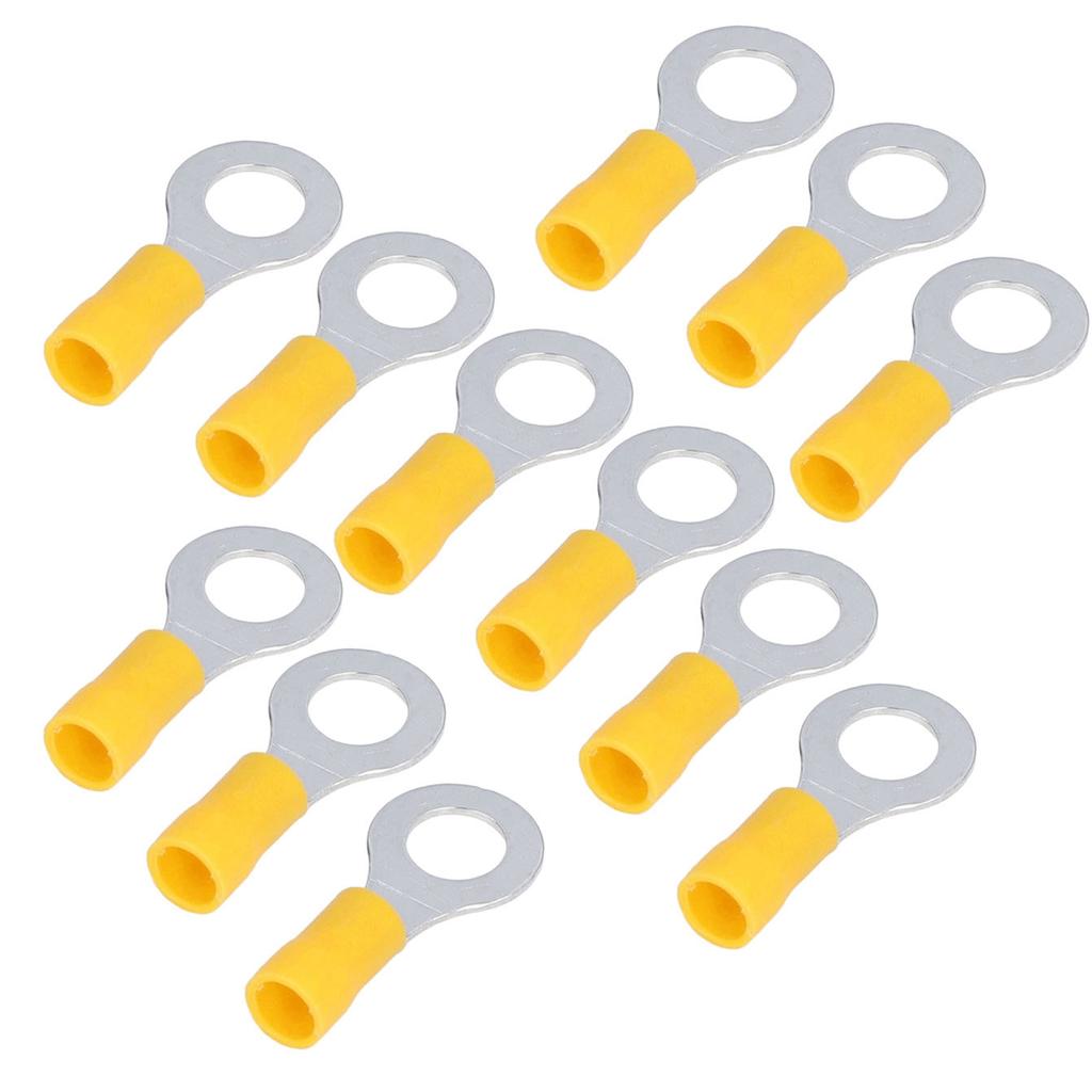 100 шт. Изолированные кольцевые клеммы электрические обжимные соединители для проводов медные AWG12-10 RV5.5-8