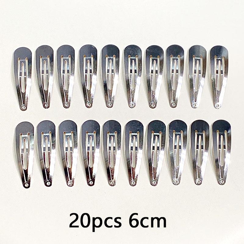 10/20/30pcs/set Women Silver Gold Black Waterdrop Shape Basic Alloy Hair Clips BB Hairpins Barrettes Fashion Hair Accessories
