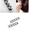 1PC Womens Spiral Spin Screw Girls Hair Accessories Twist Hair Clips Black Hairpins Hair Pins for Women Bun Maker Headwear
