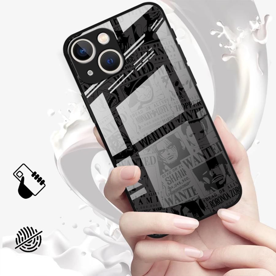 Чехол-логотип аниме OneS P-ieceS для iPhone 17 Pro Max 8 16 13 12 14 15 Plus Air 11 XR Стеклянная крышка для телефона