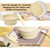 Electric Temperature Controlled Sourdough Proofing Basket Dough Fermentation Round Silicone Bowl Baking Supplies