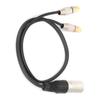 XLR Папа к 2 RCA Аудио Разветвитель Кабель RCA к XLR Адаптер Патч-кабель для Микшерного Пульта МикрофонаПапа 1м   3.3фт
