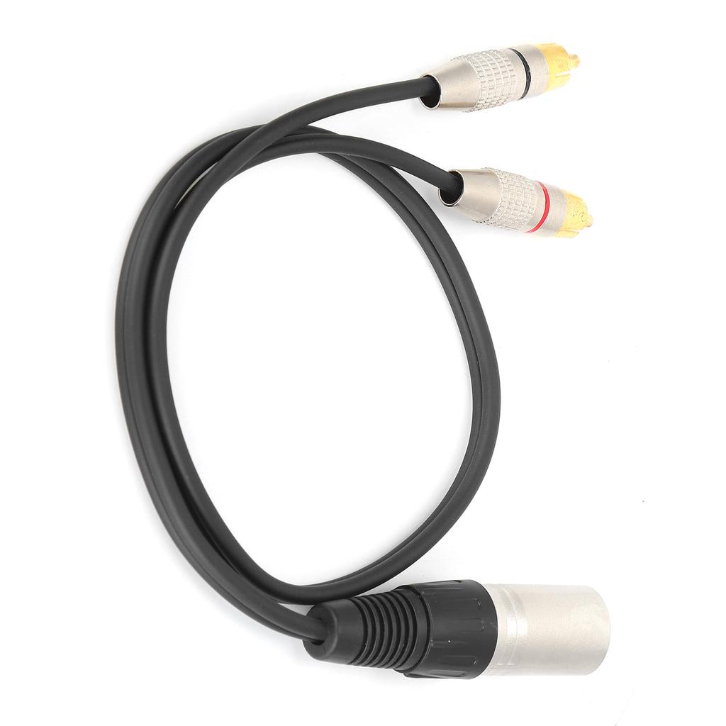 XLR Папа к 2 RCA Аудио Разветвитель Кабель RCA к XLR Адаптер Патч-кабель для Микшерного Пульта МикрофонаПапа 1м   3.3фт