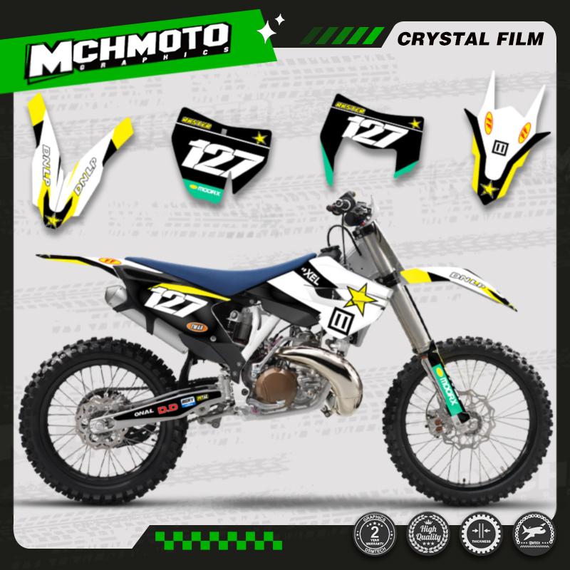 MCHMFG For Husqvarna TE FE 125 250 300 450 2014 2015 2016 TC FC TX 2014 2015 Motorcycle Graphic Decal Stickers Kits