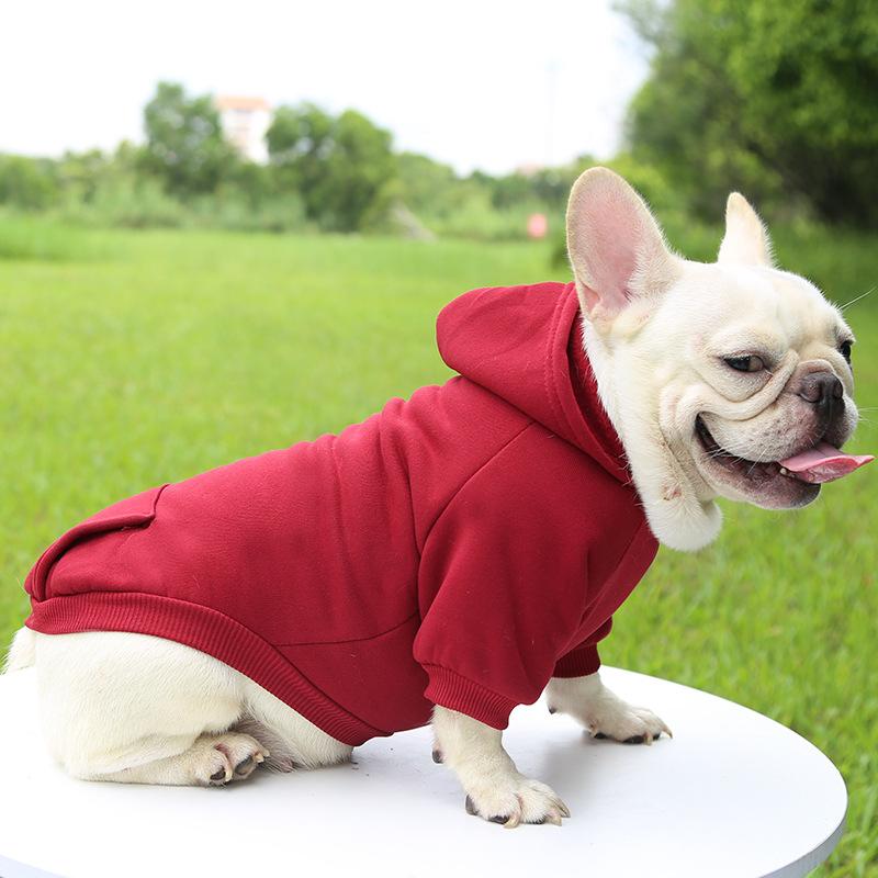 Autumn and Winter Sweatshirts, Denim Pockets, Two-legged Clothes, Sporty Pet Clothes, Dogs, Cats, Pet Clothes, Supplies