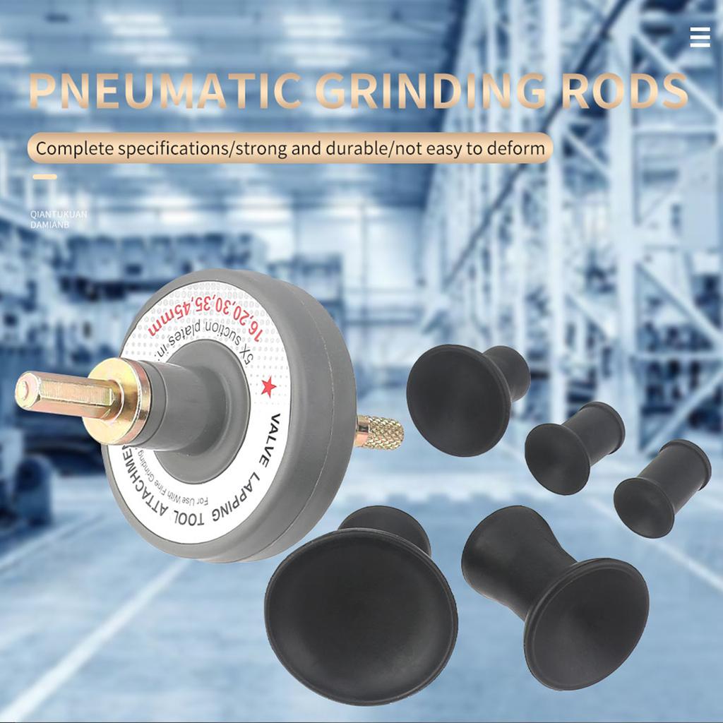 Набор инструментов для притирки клапанов, Насадка для притирки клапанов для дрели, Набор для притирки клапанов малого двигателя с 5 присосками