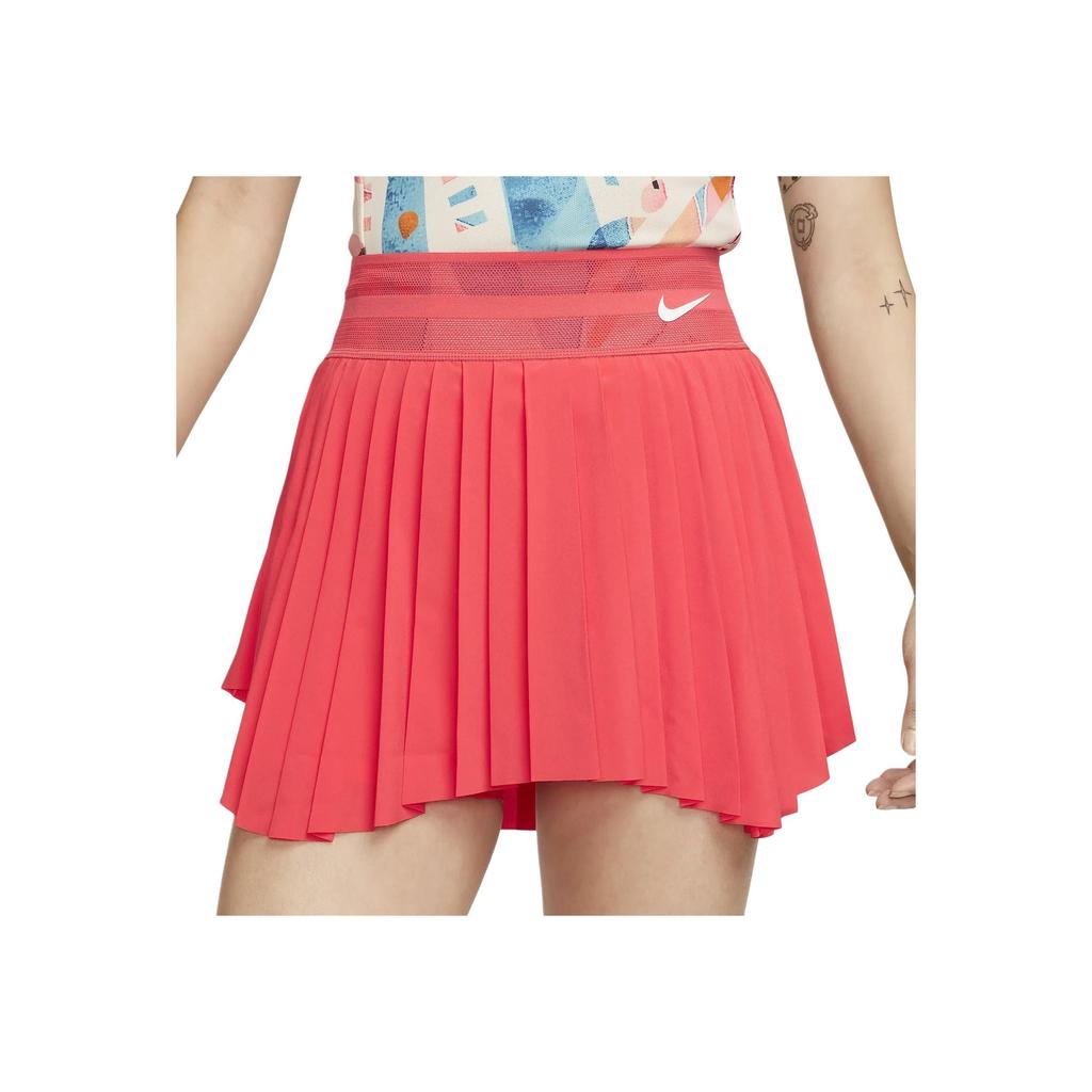 Nike Court Dry Fit Slam Tennis Skirts Solid Color Elastic Waist Short Casual Skirt Women Skirts Red DR6855-850