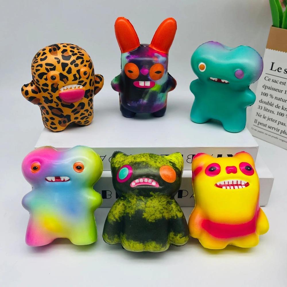 Fugglers Игрушки-антистресс Аниме Монстр с кривыми зубами Сжимаемая игрушка Кукла для снятия стресса у детей Аксессуар для снятия эмоций у взрослых Детский подарок