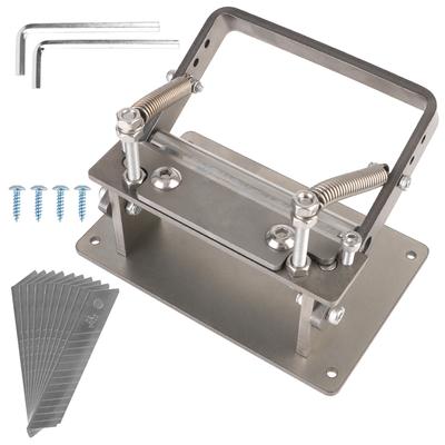 Машина для истончения кожи с 10 лезвиями, разделитель кожи, устройство для обрезки кожи, практичный регулируемый инструмент для резки ремней