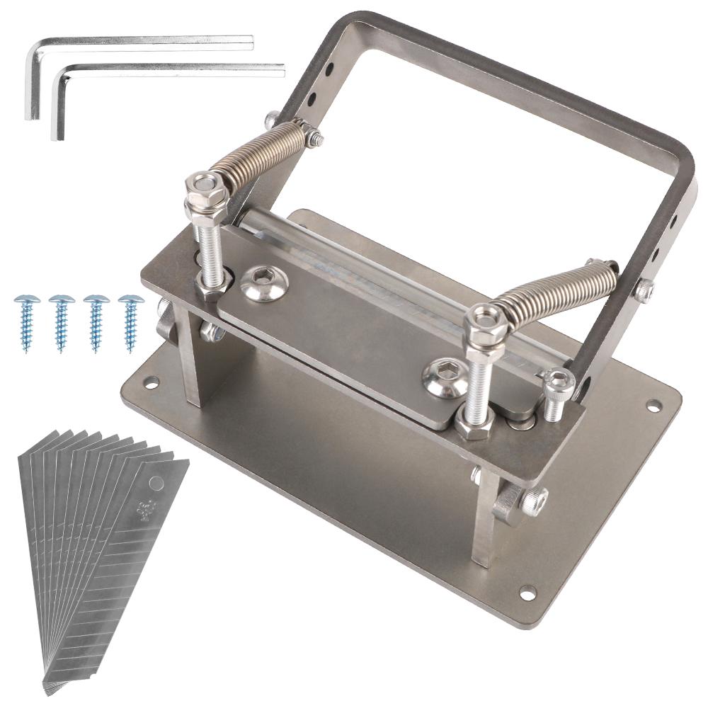 Машина для истончения кожи с 10 лезвиями, разделитель кожи, устройство для обрезки кожи, практичный регулируемый инструмент для резки ремней