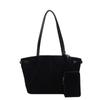 Autumn and Winter New Niche Suede Bag Large-capacity Tote Bag Commuter Shoulder Bag Textured Women's Bag