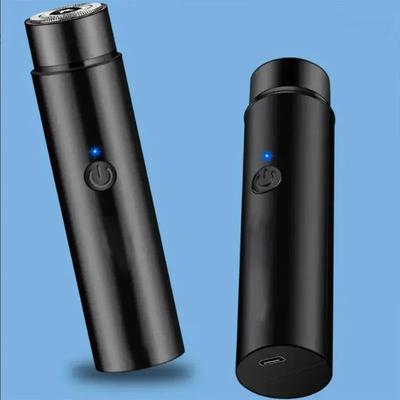 Бритвы для мужчин Мини-электробритва Модели с USB-зарядкой Портативная бритва Долговечная Черная Без раздражения кожи Машинное бритье