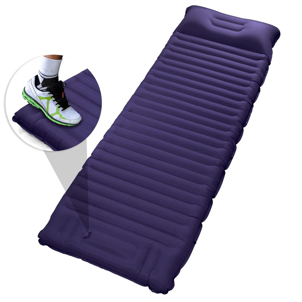 Inflatable Sleeping Pad Extra Thick 4 Inch Sleeping Pad Mat Air Mattress with Built-in Pump for