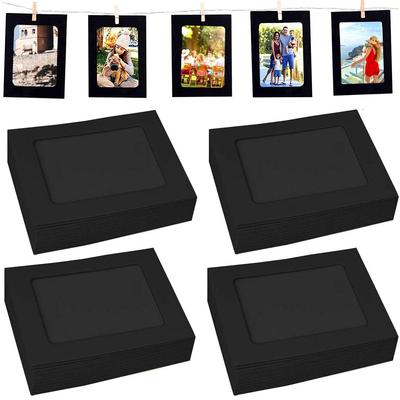 84 шт. бумажных фоторамок, самодельный настенный фотоальбом + веревка + набор зажимов, самодельный настенный декор, отлично подойдет для семьи и друзей на дни рождения!