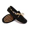 Men's Autumn Soft Leather Bean Shoes Large Men's Loafers One Step To Wear, Driving Casual Shoes Men's Shoes