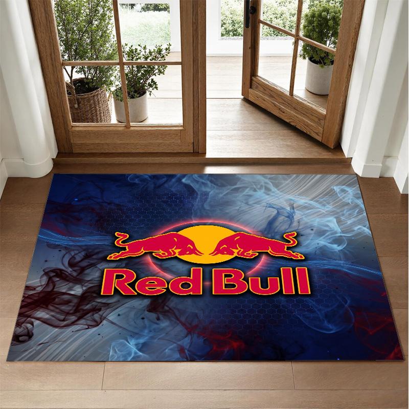 Кристально-бархатный ковер с дизайном Red Bull Racing, мягкий декоративный коврик для спальни, прихожей