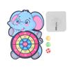 Children Elephant Dartboard Set Hook and Loop Dartboard with 3 Stick Balls and Hooks