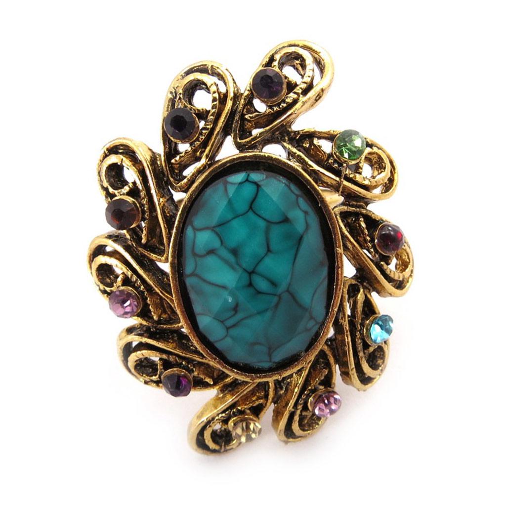 Les Trésors De Lily [J9006] - Дизайнерское кольцо «Богемская рапсодия», разноцветное золото