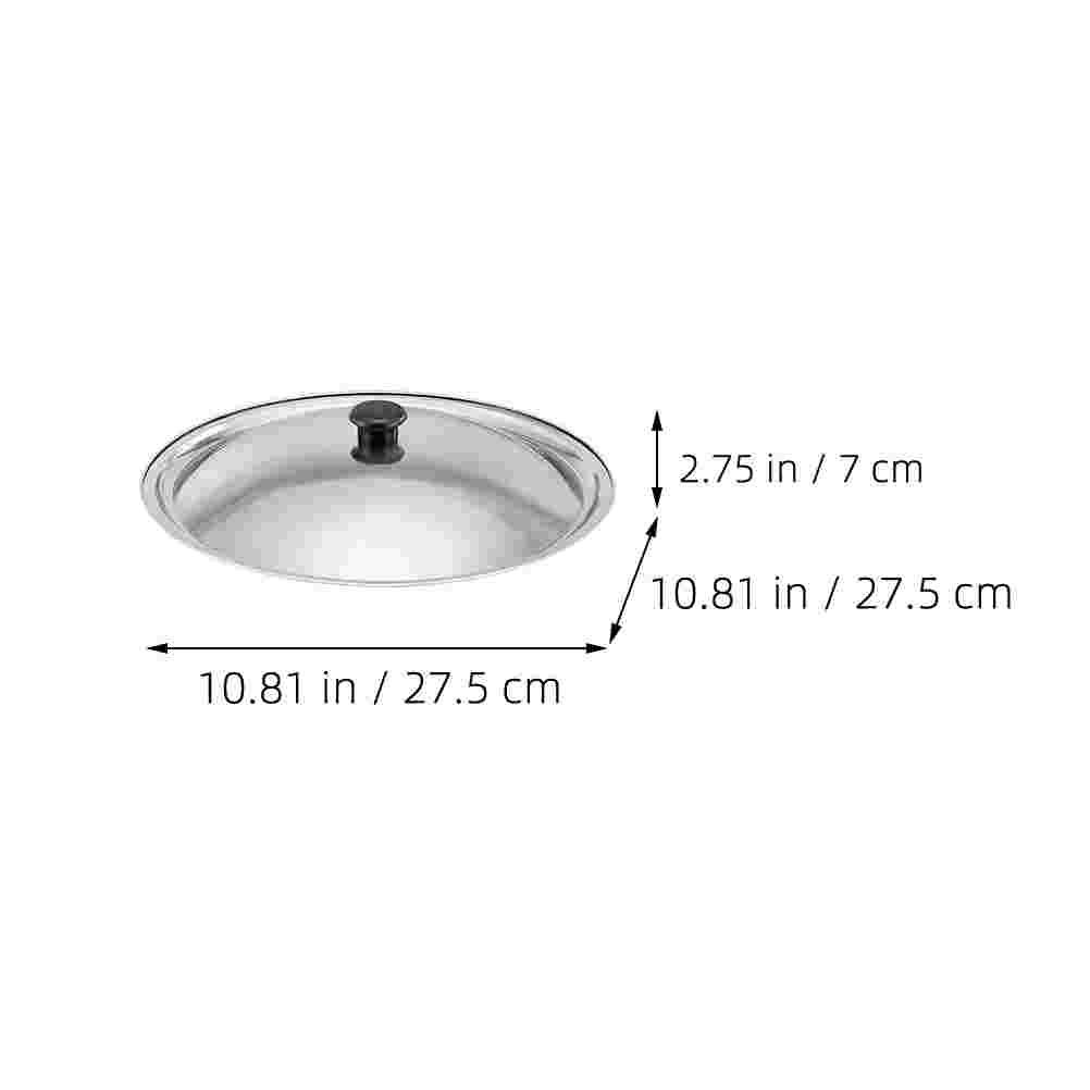 Replacement Frying Pan Cover Cooking Pot Lid Stock Pot Cover Multipurpose Pot Pan Lid (235cm) (Random Style)