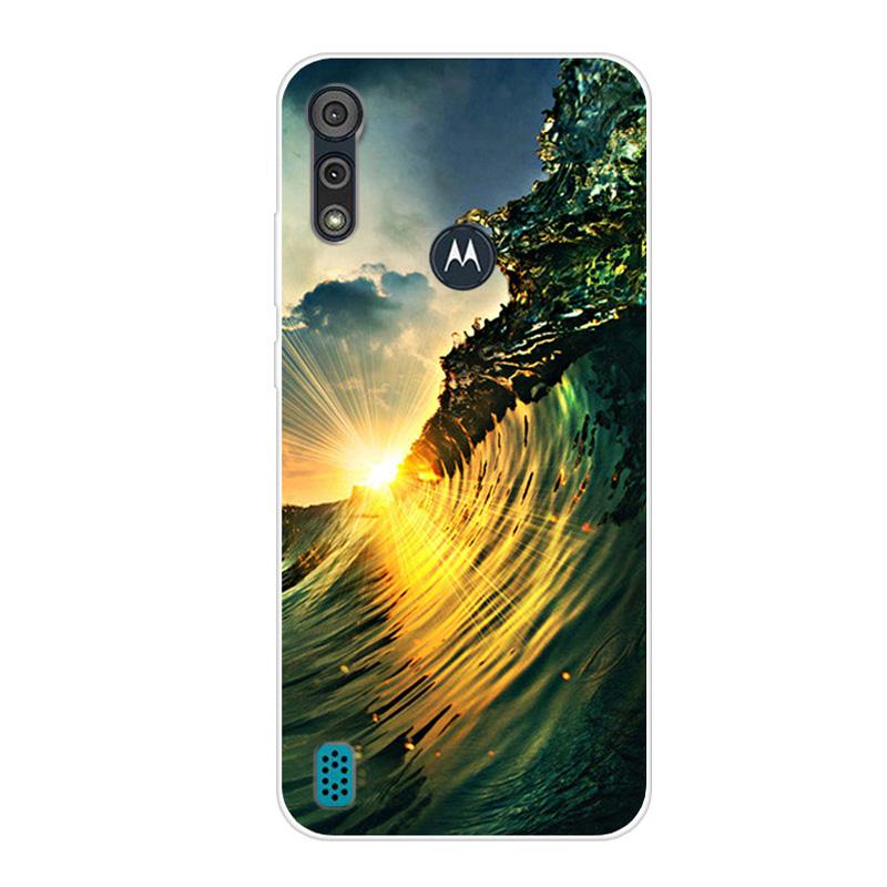 For Motorola Moto E6S 2020 Case Shockproof Soft Silicone TPU Back Cover For Moto E6S 2020 E6i Phone Cases E 6S Case Cute Cartoon