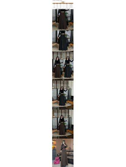 Элегантная макси-юбка А-силуэта с высокой талией и поясом для женщин – Осень 2025