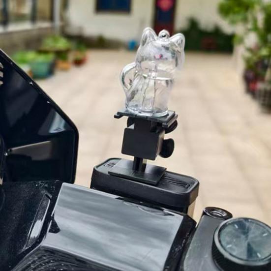 Декорация для мотоцикла Милая форма собаки Светодиодные огни на ветряной энергии Самозаряжающиеся ornaments на руль Аксессуар для велосипеда в форме собаки