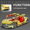 1: 24 Vision GT Форсаж Литой Модель Автомобиля Игрушки Diecasts Со Звуком и Светом Декор Транспортных Средств Игрушки Для Детей Подарок