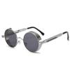 Trendy Unisex Polarized Steampunk Metal Vintage Sunglasses Fashion Thick Border Round Frame Eyeglasses UV400