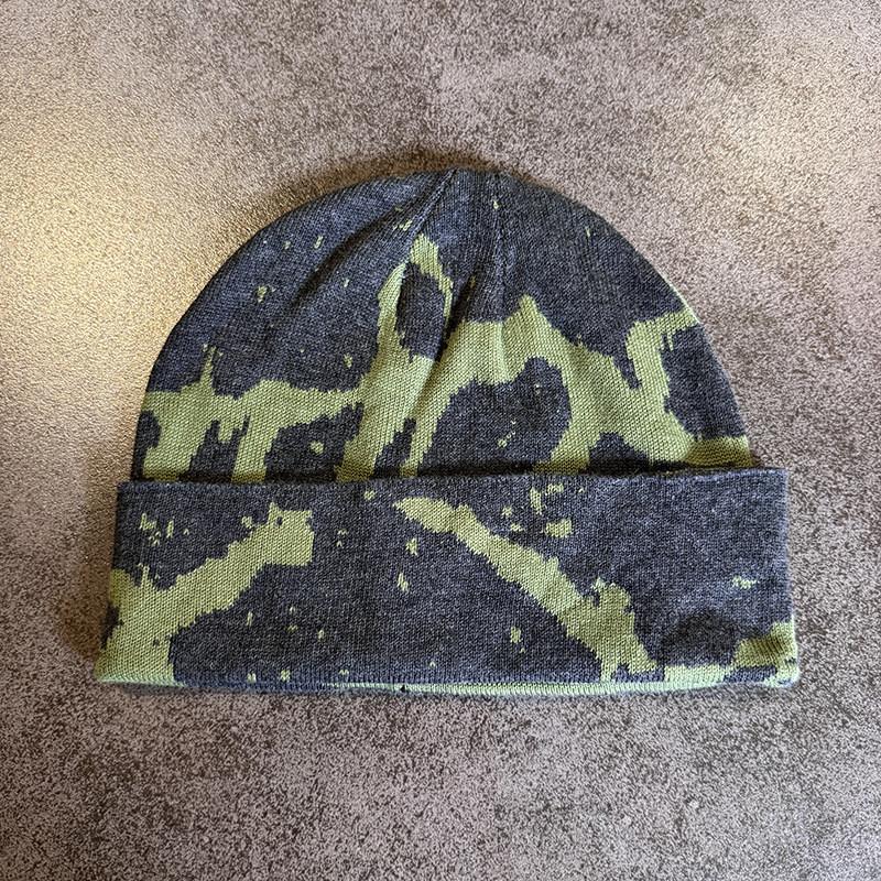 Жаккардовая вязаная полосатая шапка-бини для теплой зимней моды, уличная шапка в подарок